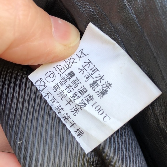 A. ECAW French Design Leather/Fur Coat Jacket Size Medium - Picture 9 of 17